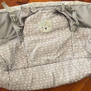 Gray Shopping Cart High Chair Cover